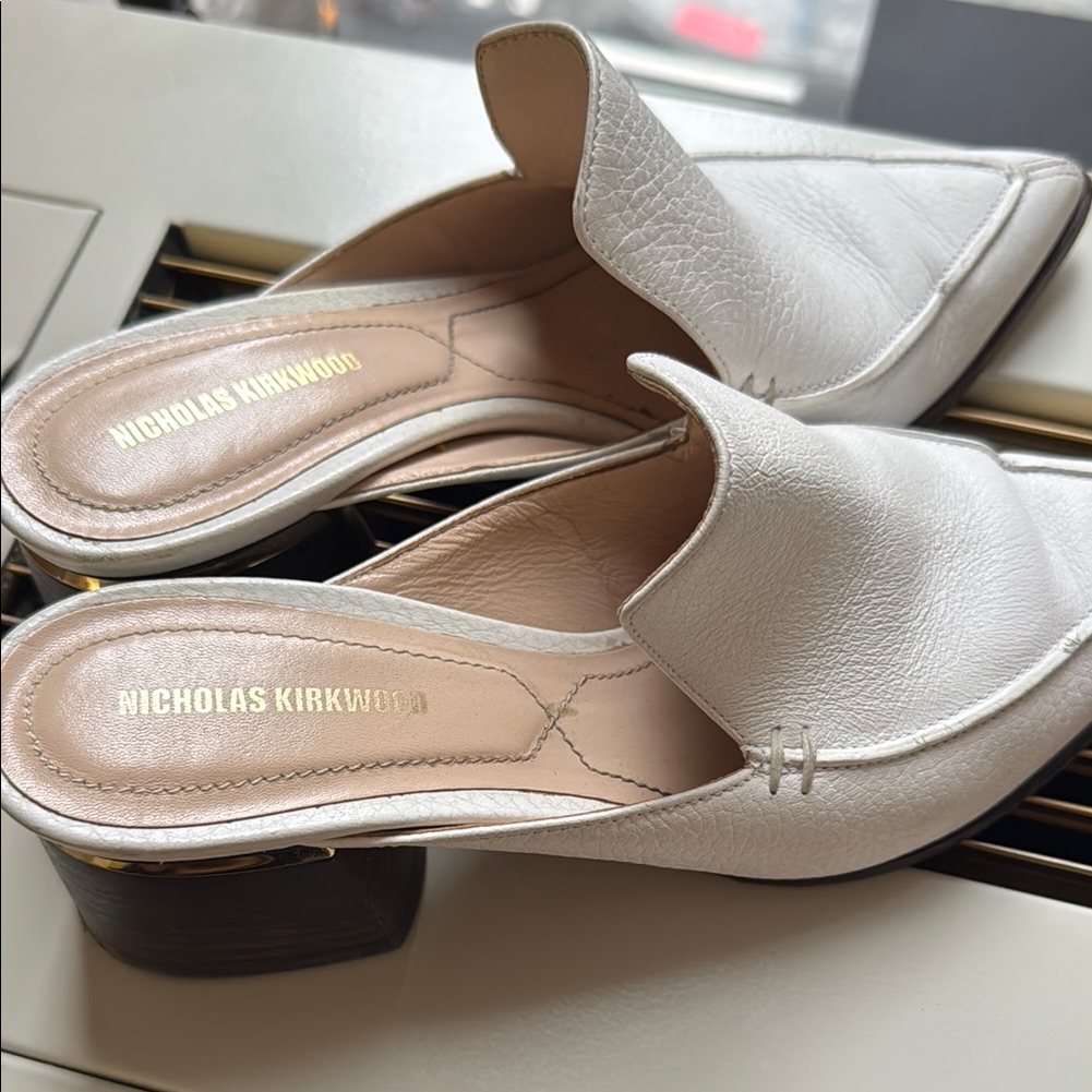 Nicholas Kirkwood White Women's Shoes - Mule